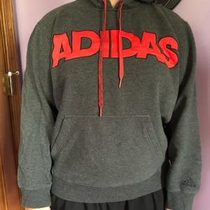 Gray and orange ADIDAS sweatshirt